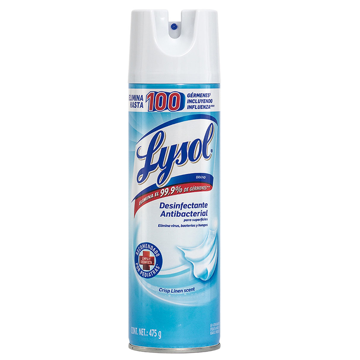 Lysol - Desinfectante Antibacterial en Aerosol (475 gr.)