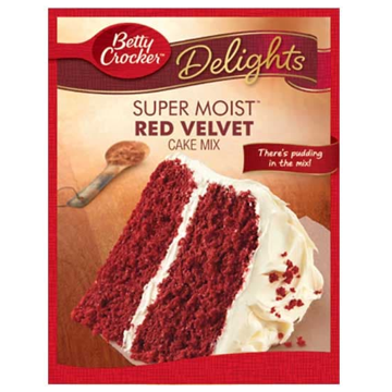Betty Crocker - Harina para Pastel Sabor Red Velvet (432 gr.)
