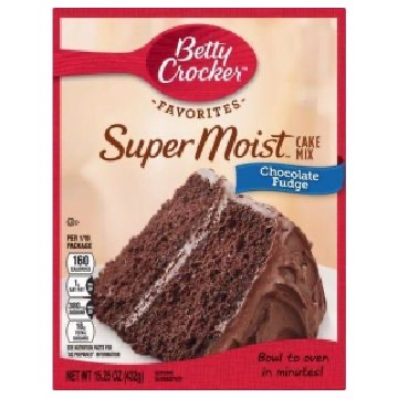 Betty Crocker - Harina para Pastel Sabor Chocolate Fudge (432 gr.)