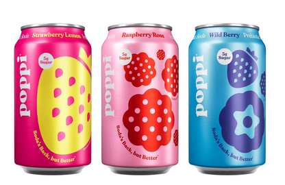 Poppi Refresco Prebiótico Surtido Tastemakers 355 ml, 15 piezas